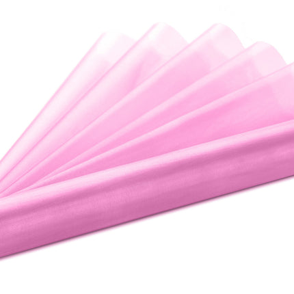 Tissu organza rose 36cm 9m