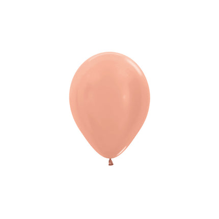 Ballons de baudruche Metallic Rose Gold 12cm 50pcs