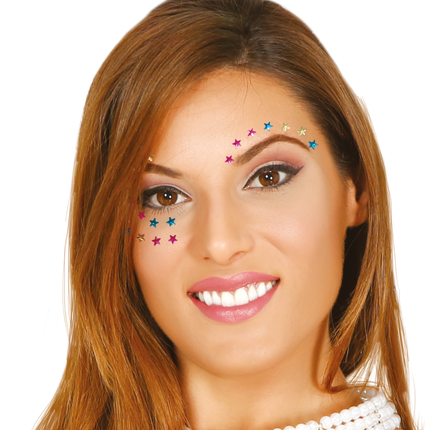 Diamants faciaux Étoile multicolore