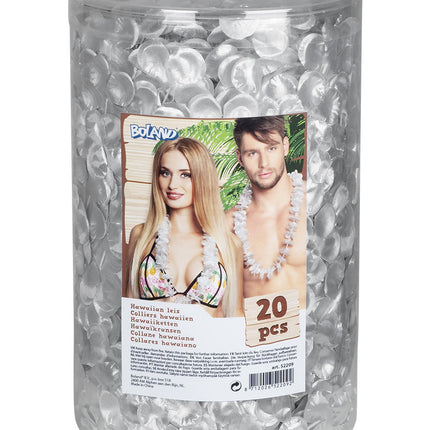 Ensemble de couronnes Hawaii argenté 20 pièces
