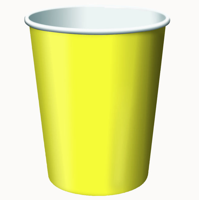 Gobelets jaune clair 256ml 24pcs