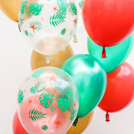 Jeu de ballons tropicaux 30cm 12pcs