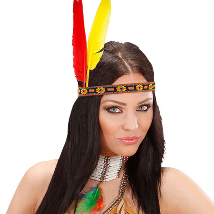 Bandeau indien à deux plumes