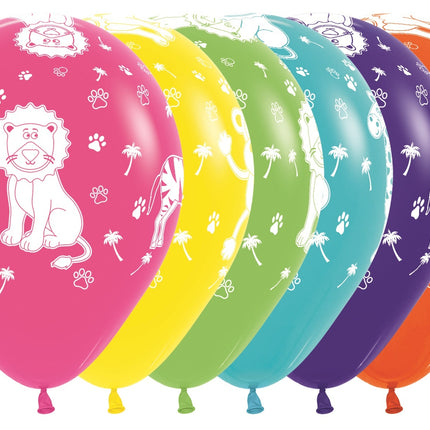 Ballons Jungle Animals Fashion Mix 30cm 25pcs