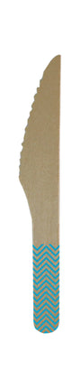 Couteaux en bois Turquoise 8pcs