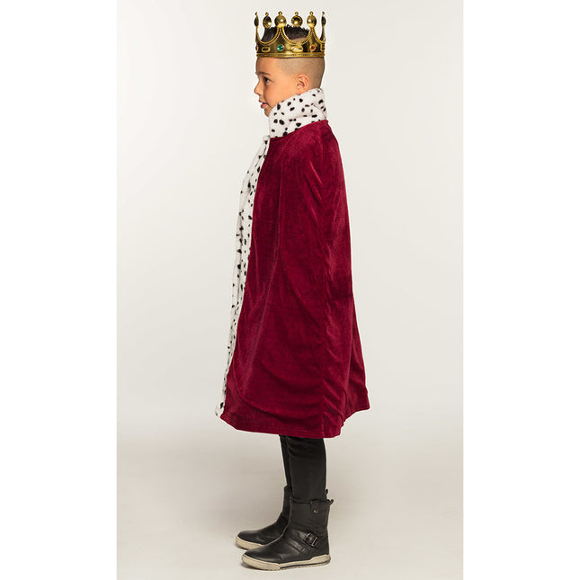 Manteau du roi enfant rouge bordeaux 90cm