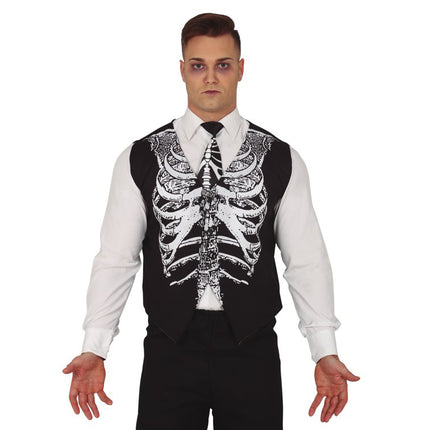 Ensemble de robes de squelette d'Halloween 2 pièces