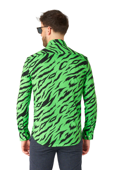 Chemise vert tigre Hommes <tc>OppoSuits</tc>