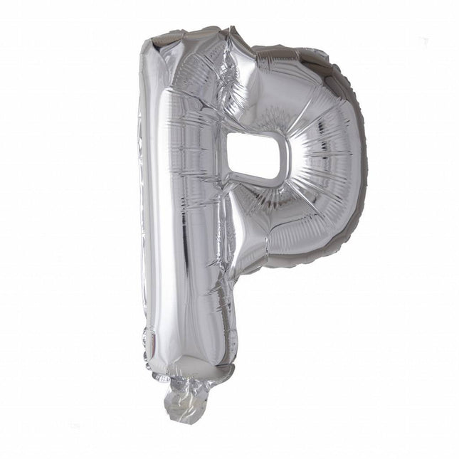 Ballon de baudruche Lettre P Argent XL 102cm vide