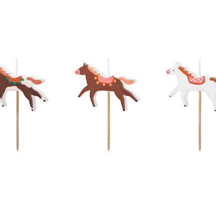 Bougies de cheval 6cm 3pcs