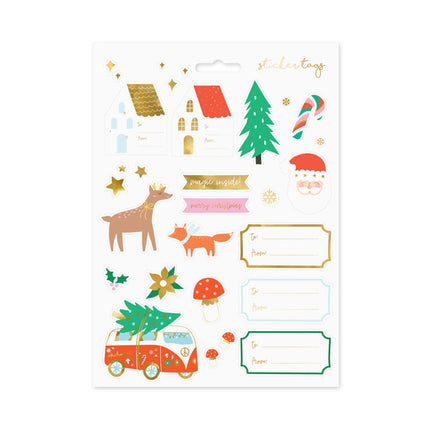 Autocollants pour cadeaux de Noël