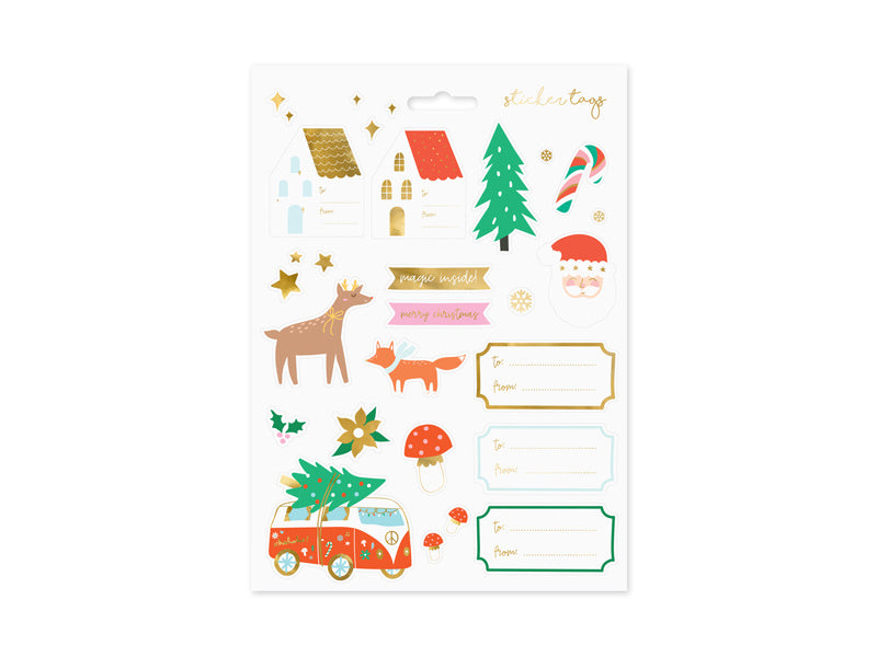 Autocollants pour cadeaux de Noël