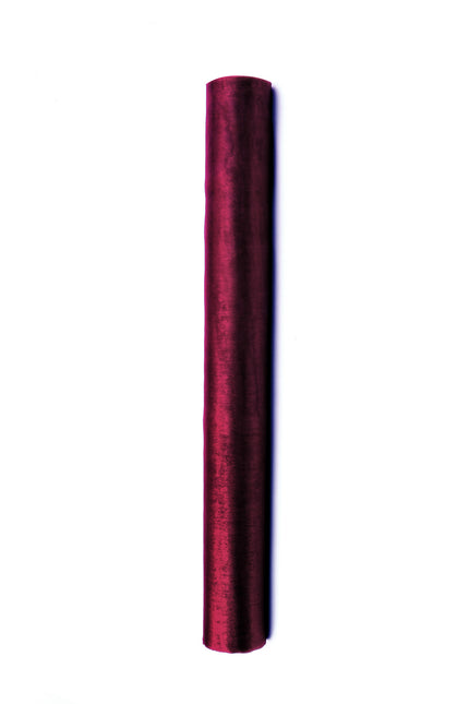 Tissu organza rouge bordeaux 36cm 9m