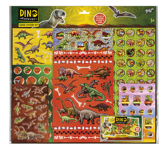 Jeu d'autocollants Dino grand format