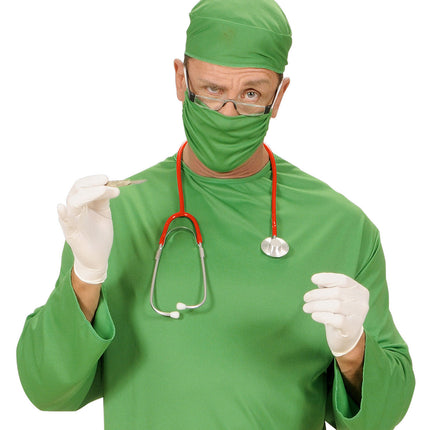 Faux stéthoscope de médecin rouge