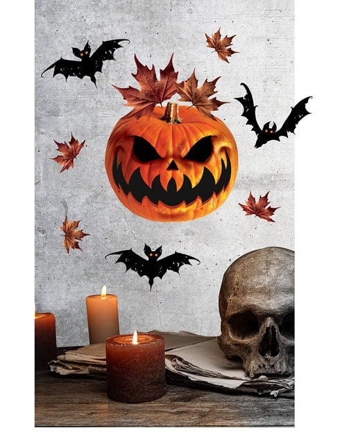 Décoration murale d'Halloween Citrouille 70cm