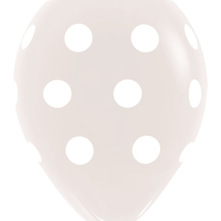 Ballons de baudruche Polka Dots Clear 30cm 25pcs