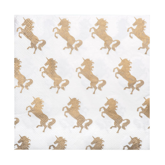 Serviettes de table Papier Licorne 33cm