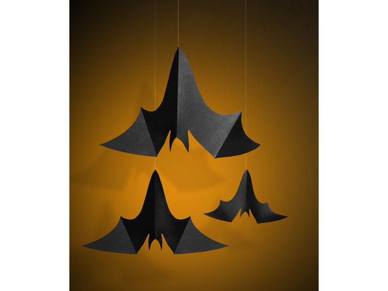 Décoration suspendue d'Halloween Ensemble de chauve-souris 31-47cm 3 pièces