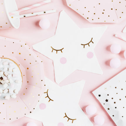Petite serviette étoilée 16cm 20pcs