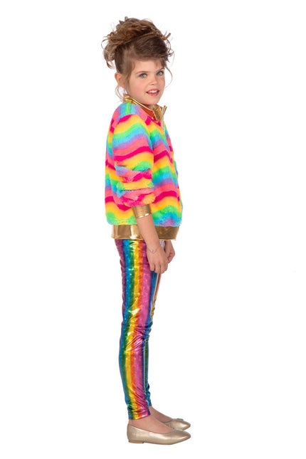Veste arc-en-ciel enfant