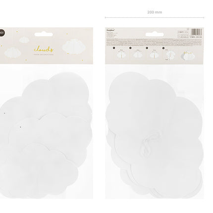 Décoration suspendue Nuages blancs 3pcs
