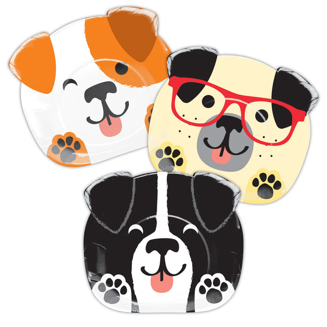 Assiettes Chiens 20cm 8pcs