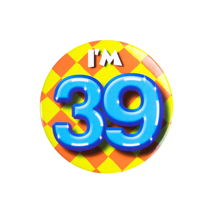 Je suis 39 Bouton 39 Années 5.5cm
