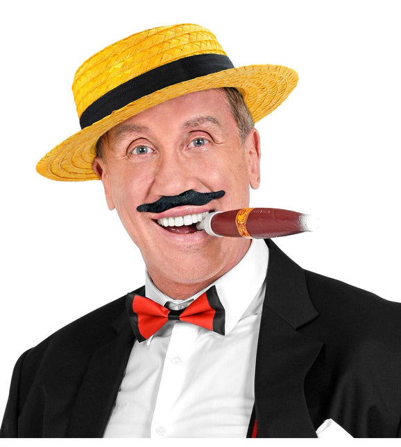 Chapeau jaune avec bandeau noir