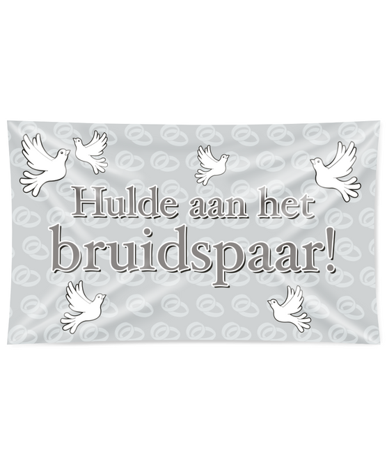 Drapeau de façade Couple nuptial 1.5m