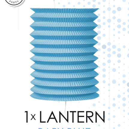 Lampion bleu clair 16cm