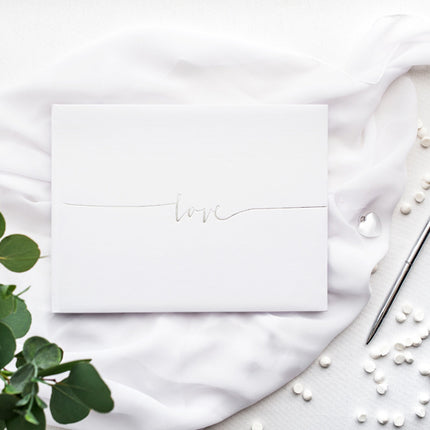 Livre d'or Love White 24cm