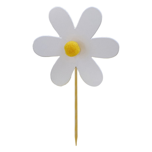 Dessus de gâteau pour la fête de bébé marguerites 12 pièces