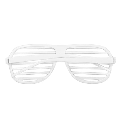 Lunettes blanches rayées