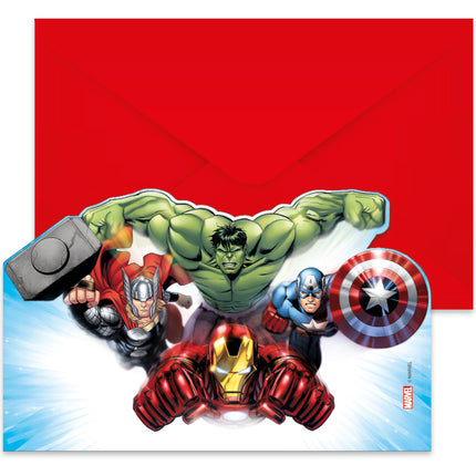 Avengers Infinity Stones Invitations 6pcs