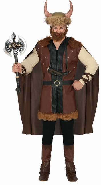 Costume de viking Homme brun