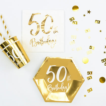 Confetti de table 50 ans d'or