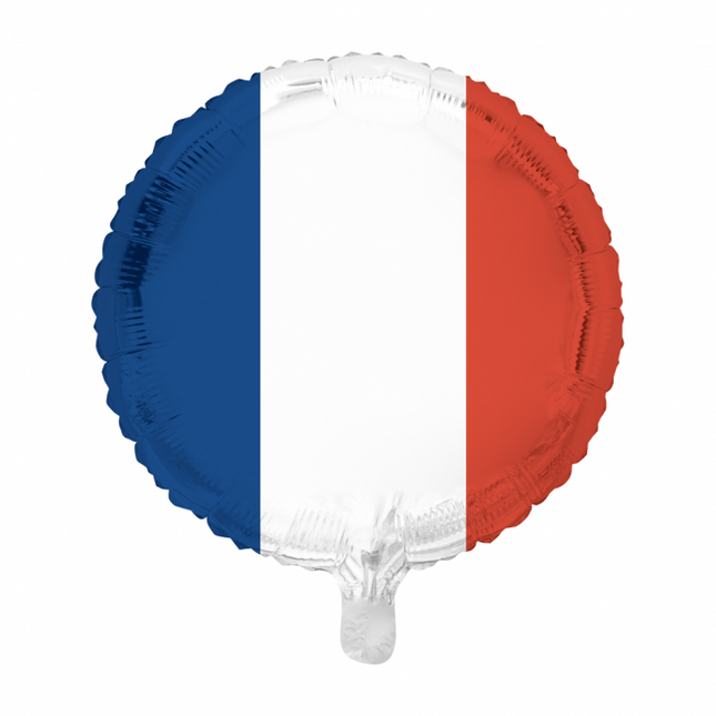 Ballon à l'hélium Drapeau France 45cm vide