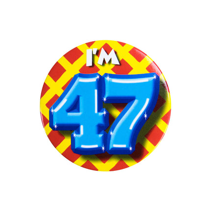 J'ai 47 ans Bouton 47 ans 5.5cm