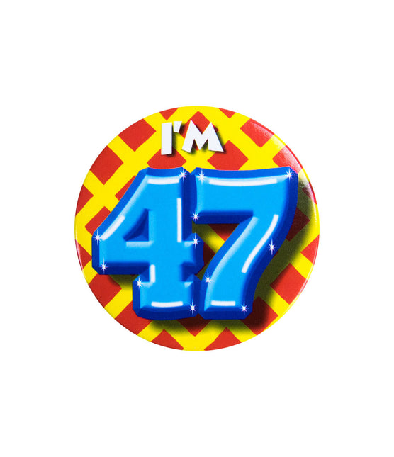 J'ai 47 ans Bouton 47 ans 5.5cm