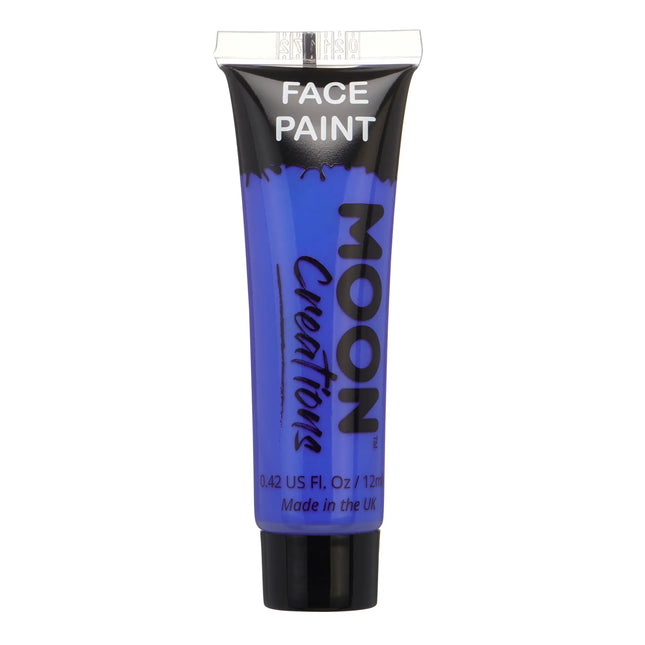 Moon Creations Peinture pour le visage Bleu foncé 12ml