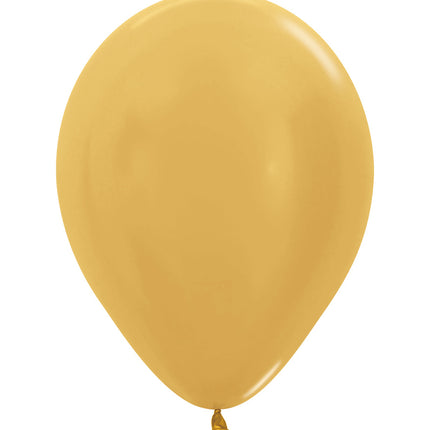 Ballons de baudruche Or Métallique 25cm 100pcs