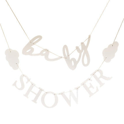Écharpe lettre Baby Shower 1.5m 2pcs