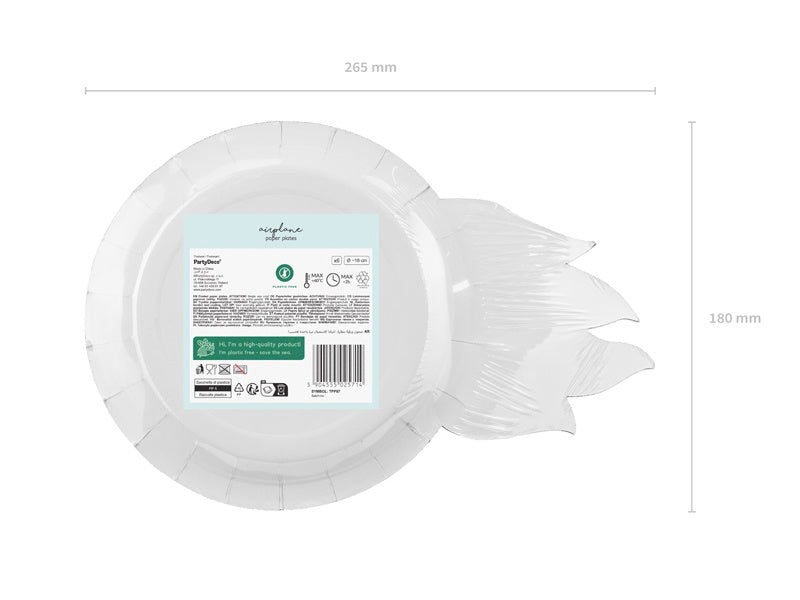 Assiettes de course 26.5cm 6pcs