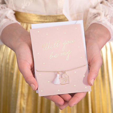 Carte de vœux Will You Be Bracelet 14.8cm