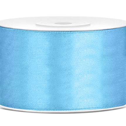 Ruban de satin bleu clair 38mm 25m