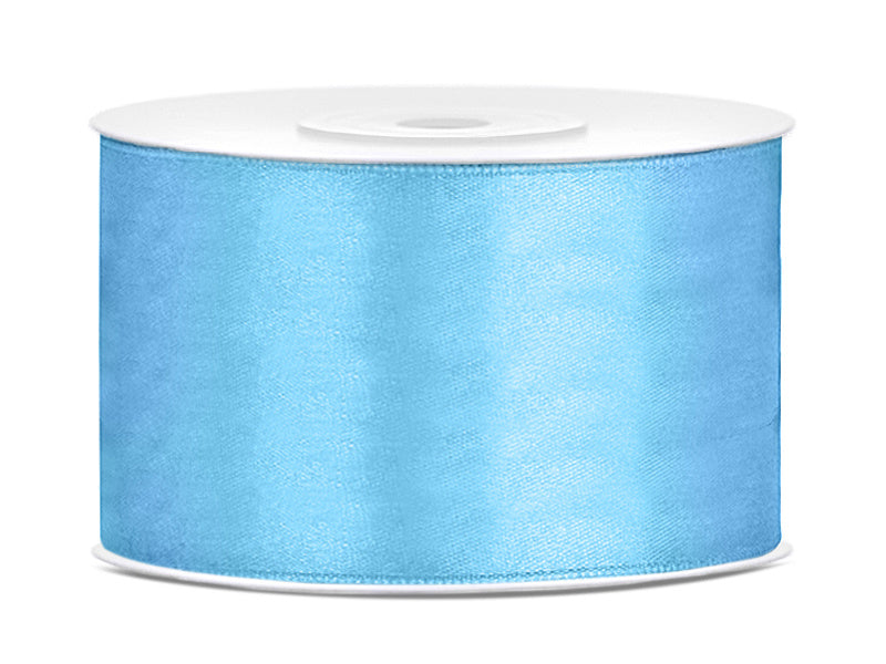 Ruban de satin bleu clair 38mm 25m