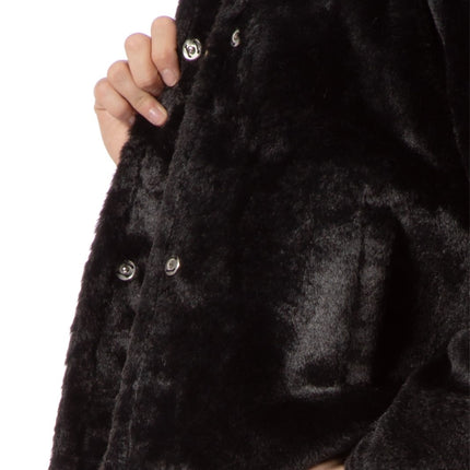 Manteau de fourrure bleu Dames noires