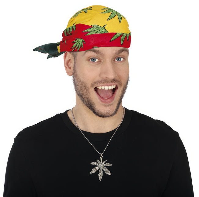 Collier argenté Marijuana