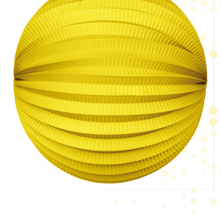 Lampion jaune 25cm